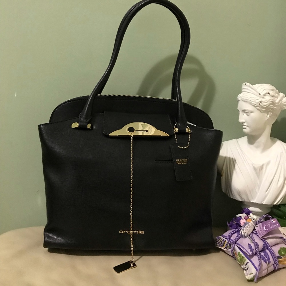 Cromia Made in Italy Fashion Black Bag